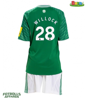 Newcastle United Joe Willock #28 Bortaställ Barn 2025-26 Kortärmad (+ Korta byxor)